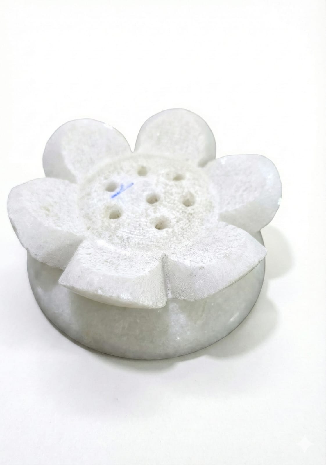 White Marble Flower Agarbatti Stand