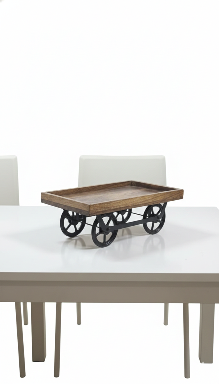 Artisan-Crafted Wooden Serving Tray | The Perfect Home Accent