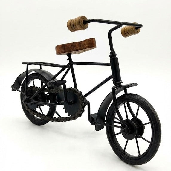 Rustic Elegance: Decorative Wood & Iron Bicycle