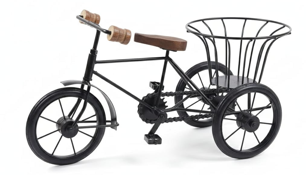 Metal Tricycle Flower Pot Holder